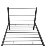 NNEVL Bed Frame Black Metal 106x203 cm King Single Size