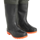 NNEVL Wading Pants with Boots Green Size 39