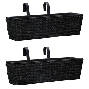 NNEVL Planters 2 pcs Water Hyacinth Black