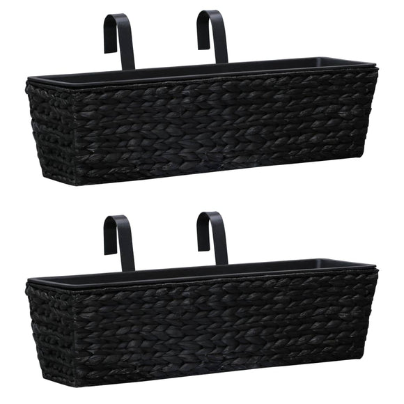 NNEVL Planters 2 pcs Water Hyacinth Black