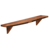 NNEVL Wall Shelves 2 pcs 90x20x18 cm Solid Acacia Wood