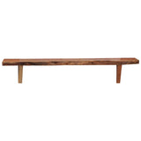 NNEVL Wall Shelves 2 pcs 90x20x18 cm Solid Acacia Wood