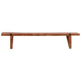 NNEVL Wall Shelves 2 pcs 90x20x18 cm Solid Acacia Wood