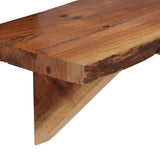 NNEVL Wall Shelves 2 pcs 90x20x18 cm Solid Acacia Wood
