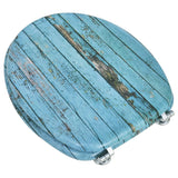 NNEVL Toilet Seats with Lids 2 pcs MDF Old Wood