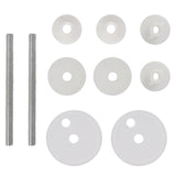 NNEVL Toilet Seats with Lids 2 pcs MDF Old Wood