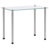 NNEVL Nesting Tables 3 pcs Transparent Tempered Glass