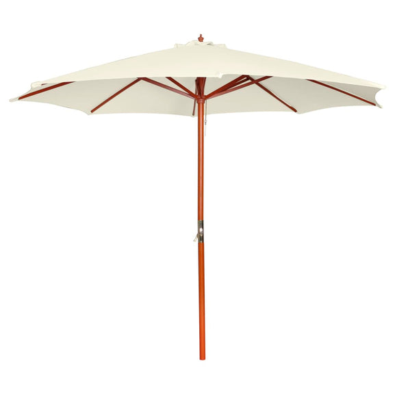 NNEVL Garden Parasol 300x258 cm Sand White