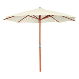 NNEVL Garden Parasol 300x258 cm Sand White