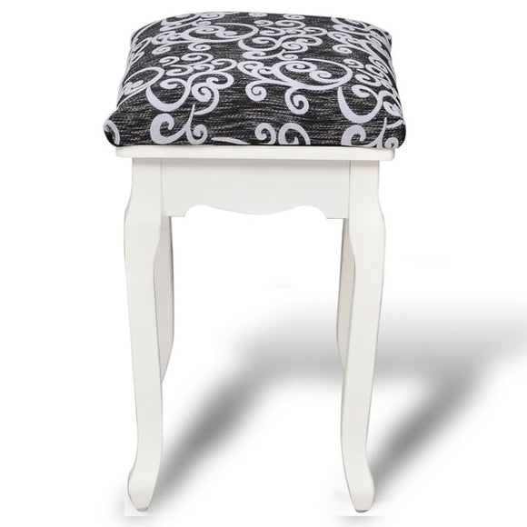 NNEVL Dressing Stool Black Fabric