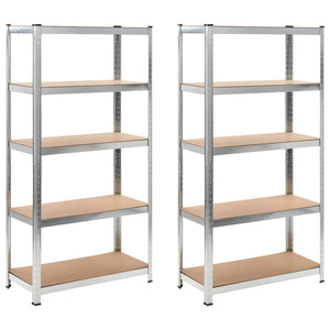 NNEVL Storage Shelf Silver 2 pcs