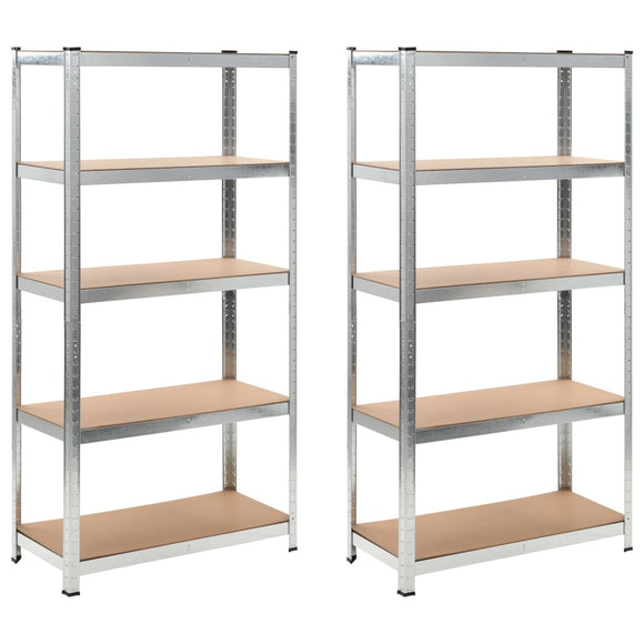 NNEVL Storage Shelf Silver 2 pcs