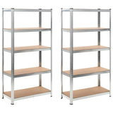 NNEVL Storage Shelf Silver 2 pcs