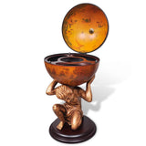 NNEVL Globe Bar Wine Stand Atlas Design 42x42x85 cm