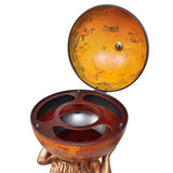 NNEVL Globe Bar Wine Stand Atlas Design 42x42x85 cm