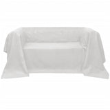 NNEVL Micro-suede Couch Slipcover Cream 210 x 280 cm