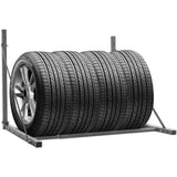 NNEVL Tyre Rack Silver Steel