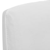 NNEVL Straight Stretchable Chair Cover 4 pcs White