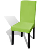 NNEVL Straight Stretchable Chair Cover 6 pcs Green