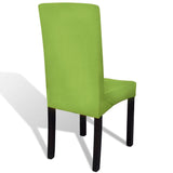 NNEVL Straight Stretchable Chair Cover 6 pcs Green