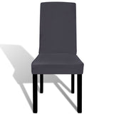 NNEVL Straight Stretchable Chair Cover 4 pcs Anthracite