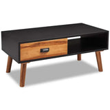 NNEVL Coffee Table 90x50x40 cm Solid Acacia Wood