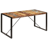 NNEDPE Dining Table 160x80x75 Cm Solid Reclaimed Wood