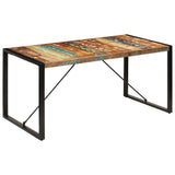 NNEDPE Dining Table 160x80x75 Cm Solid Reclaimed Wood