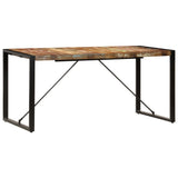 NNEDPE Dining Table 160x80x75 Cm Solid Reclaimed Wood