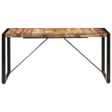 NNEDPE Dining Table 160x80x75 Cm Solid Reclaimed Wood