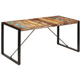 NNEDPE Dining Table 160x80x75 Cm Solid Reclaimed Wood
