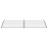 NNEVL Door Canopy Grey and Transparent 200x75 cm PC