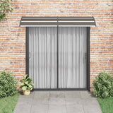 NNEVL Door Canopy Black 240x75 cm PC