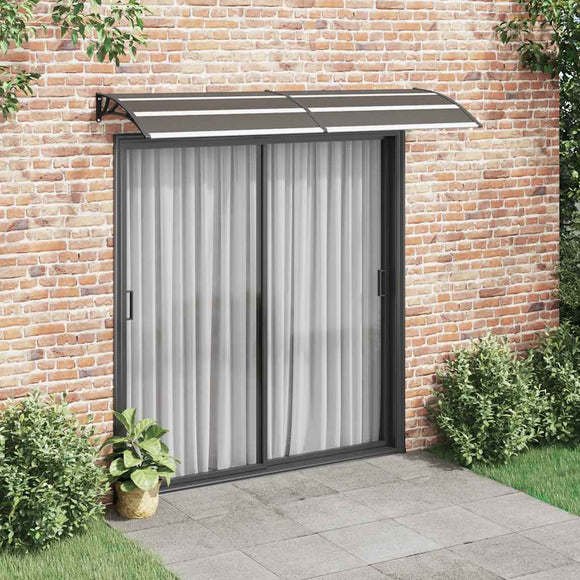 NNEVL Door Canopy Black 240x75 cm PC