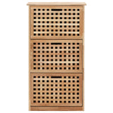 NNEDPE Shoe Storage Cabinet 55x20x104 Cm Solid Walnut Wood