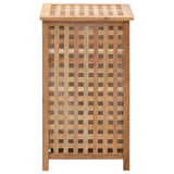 NNEDPE Laundry Bin 39x39x65 Cm Solid Walnut Wood