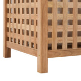 NNEDPE Laundry Bin 39x39x65 Cm Solid Walnut Wood