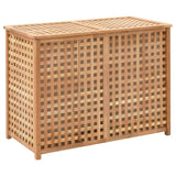 NNEDPE Laundry Bin 87.5x46x67 Cm Solid Walnut Wood