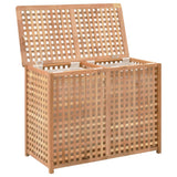 NNEDPE Laundry Bin 87.5x46x67 Cm Solid Walnut Wood
