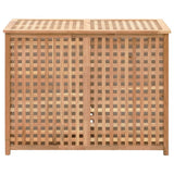 NNEDPE Laundry Bin 87.5x46x67 Cm Solid Walnut Wood