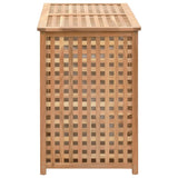 NNEDPE Laundry Bin 87.5x46x67 Cm Solid Walnut Wood