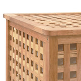 NNEDPE Laundry Bin 87.5x46x67 Cm Solid Walnut Wood