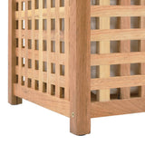NNEDPE Laundry Bin 87.5x46x67 Cm Solid Walnut Wood