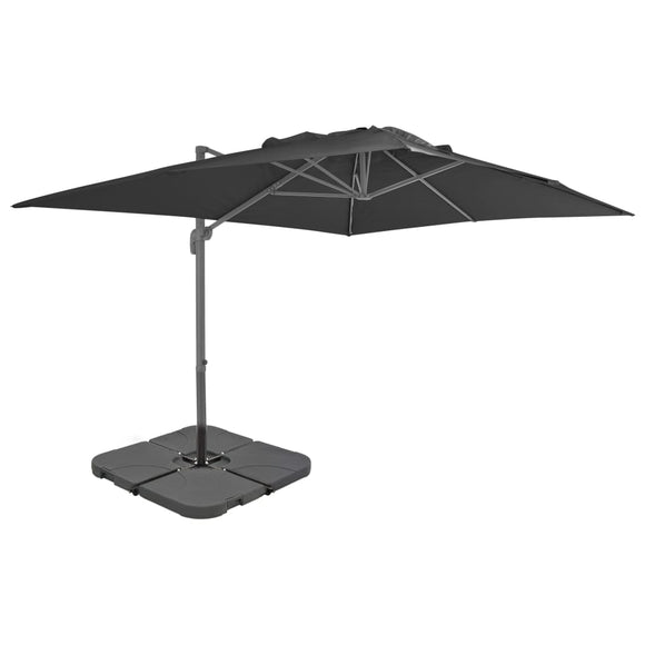 NNEVL Garden Parasol with Portable Base Anthracite