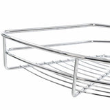 NNEVL 2-Tier Kitchen Wire Basket Silver 180 Degree 75x38x80 cm