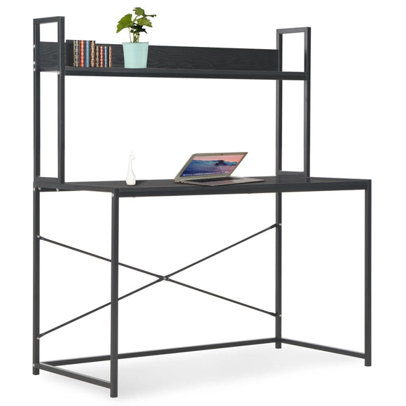 NNEVL Computer Desk Black 120x60x138 cm