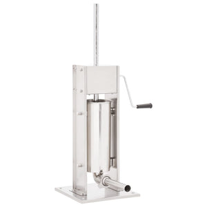 NNEVL Manual Sausage Stuffer Silver 5 L Stainless Steel
