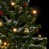 NNEVL Snowing Christmas Tree with Umbrella Base Green 75 cm