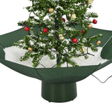 NNEVL Snowing Christmas Tree with Umbrella Base Green 75 cm