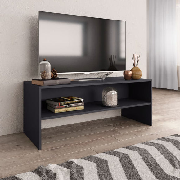 NNEVL TV Cabinet Grey 100x40x40 cm Chipboard
